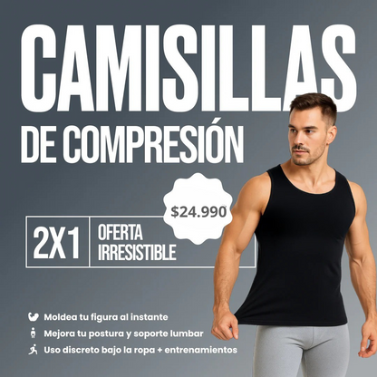 CAMISETA COMPRIMIDAUNIDADES S/MANGA X2