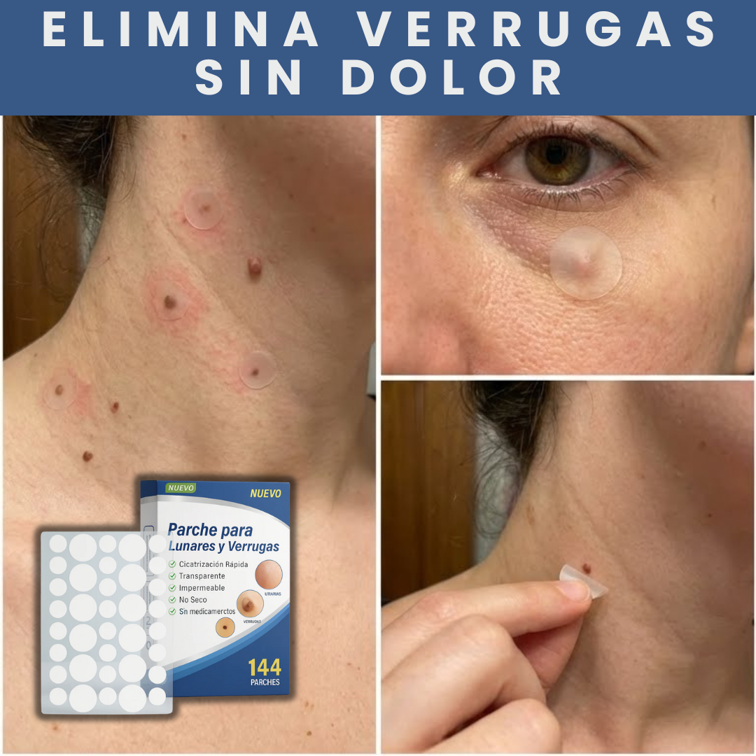 Parche anti-verrugas: elimina verrugas rápido, sin dolor y sin cirugía