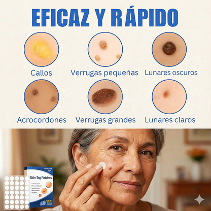 Parche anti-verrugas: elimina verrugas rápido, sin dolor y sin cirugía