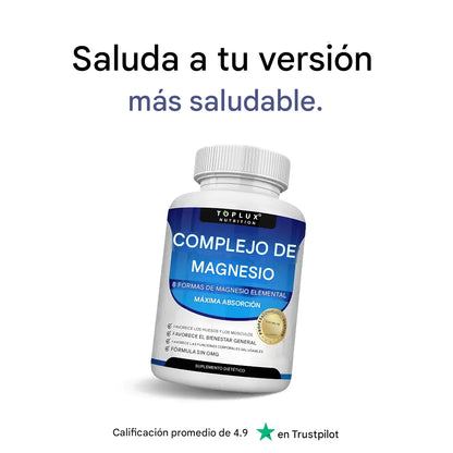 Bienestar total con magnesio puro y alta absorción
