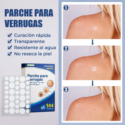 Parche anti-verrugas: elimina verrugas rápido, sin dolor y sin cirugía